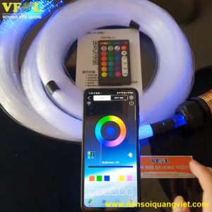 Bộ trần sao nhân tạo (bộ lớn) 7W đổi màu kết nối bluetooth điều khiển qua phần mềm điện thoại - Trần sao ô tô trần nhà