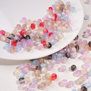 8x7mm 10pcs/bag Resin Cylindrical Multicolour Beads Large Hole Pillar Loose Spacer Beads For DIY  Bracelet Necklace Earring Keychain DIY Craft Jewelry Making Accessories