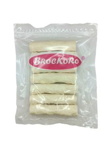 ขนมสุนัข Brockoro MU06 ครั้นชี่โรลกลมใหญ่ (หนังบด)