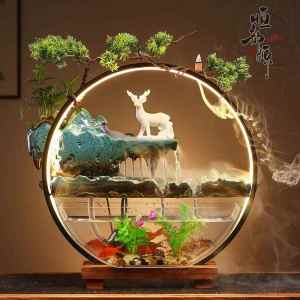LIWAN | Circulating Water Landscape Fish Tank Decor