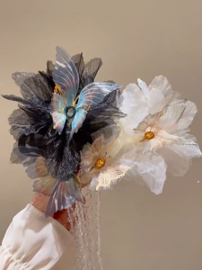 【VanHariacc】ใหม่สไตล์จีนแฟชั่นพู่กิ๊บหญิงฉลามคลิปอุปกรณ์ผม