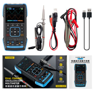 FNIRSI 2C23T Handheld Digital Oscilloscope Multimeter 3-in-1 Dual Channel Oscilloscope Signal Generator