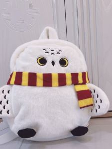 Hary 5 Hedwig Shoulder Station Magnetic Plush Doll Cute Cartoon Owl Double Shoulder Bag Toy Absorption Soft Stuffed Animal