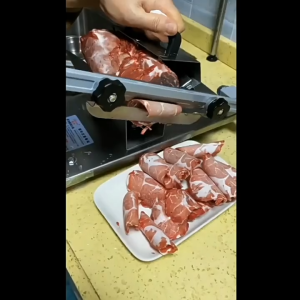 Pemotong Daging Beku Manual Seragam Ketebalan Pemotong Gulung Daging Manual Komersial Pemotong Daging Hot Pot Bahan Keluli Tahan Karat untuk Daging