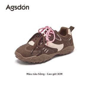 Agsdon | Giày đế cao nữ cổ điển Ougushideng mẫu mới 2025 mùa thu đông phong cách ballet