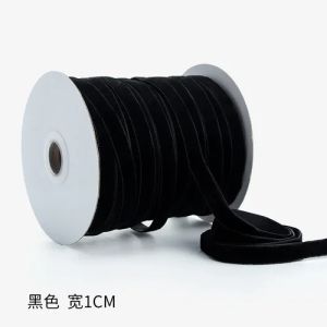 50yards 10mm Velvet Ribbon Wedding Party Decoration Handmade Gift Wrapping Hair Bows DIY Christmas Sewing Crafts Fabric Ribbons