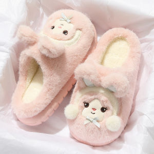 Dép Bông Mùa Đông Cho Nữ 2025 Dép Bông Lông Cừu Dễ Thương Ấm Áp Cho Nhà Đế EVA Đế Dày Thường Ngày Cho Nữ