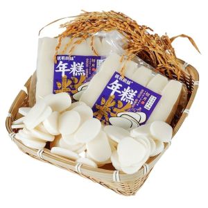 Ningbo Water-Milled Glutinous Rice Cake Slices Vacuum Packaged Stir-Fry Ready to Cook Or Hot Pot Suitable for Home Use