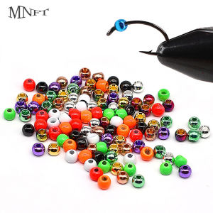 12Pcs Multi-Color Brass Beads Nymph Bead Head Stonefly Streamer Jig Fishing Accessories Pack Fly Tying Materials