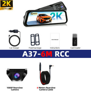 E-ACE | 2K Mirror DashCam 170°Front Optional 1080P 140° Rear Touch Screen Digital View Mirror For Cars 24H Park Monitor/Rerverse Assist