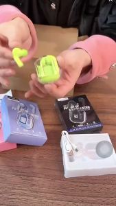 Elough Air31 หน้าจอดิจิตอลใสหูฟังบลูทู ธ 5.0 สำหรับโทรศัพท์ Android และ iPhone เกมกีฬาตัดเสียงรบกวนหูฟัง