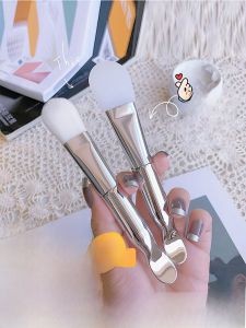 Bàn Chải Mặt Hai Đầu Bằng Silicon Mềm Dùng Tại Spa Làm Đẹp Bàn Chải Tô Mặt Nạ Dùng Cho Mọi Loại Da Phụ Kiện Trang Điểm Mặt