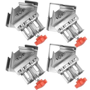4 Đa Năng Thép Không Gỉ 90 Độ Góc Kẹp Gỗ Góc Giá Đỡ Không Kim Loại Tự Làm Đồ Dùng