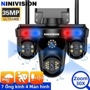 360 °   Camera An Ninh Không Dây Ngoài Trời PTZ 18K 35MP Zoom 10X Tự Động Theo Dõi Lưu Trữ Đám Mây & Thẻ Nhớ SD Ghi Hình 24/7 Chống Nước WiFi IP