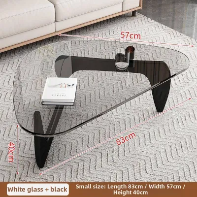 MEISITEKEKE | Advanced Glass Coffee Table Modern Minimalist Luxury