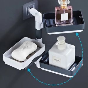 Drilling-Free Wall Mounted Soap Organizer: A Multi-Layer Solution