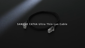 SAMZHE Slim Cat6A RJ45 Ethernet Cable High Speed 10Gbps 31AWG Cat 6 Network LAN Computer Patch Cable for PC & Gaming
