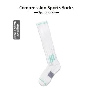 Compressive Moisture-Wicking Sports Over-the-Calf Socks