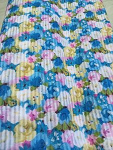 kain katun lokal motif bunga - bahan cotton hijab polycotton baju gamis per satu meter