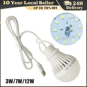 USB Bulb LED Portable Camping Lamp Mini Bulb 5V Power Book Lights Student Learning Desk Reading Hiking Tent Travel Work