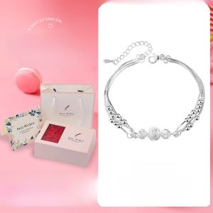 Pure Silver Foot Bracelet for Couples Valentines Day Gift Design Original Creation out New Womens Fashion Jewelry