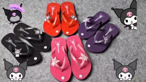 SANDAL JEPIT ANAK PEREMPUAN KUROMI BULUDRU 26-35