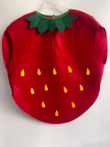 Kids Adult Strawberry Fruit Funny Costume Outfit Novelty Performance Fruit Cosplay Costume for Party Clothes