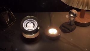 3D Crystal ball Crystal Planet Laser Engraved Solar System Globe Astronomy Gift Birthday Gift Glass Sphere Home Decoration