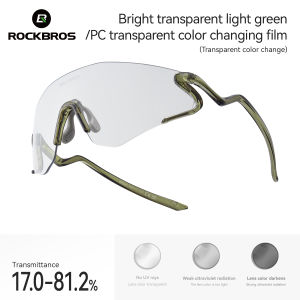 【Local Delivery】ROCKBROS Sports Outdoors Sunglasses Photochromic Transparent Colorful REVO Lens UV400 Fashionable Sunglasses Universal Compatible With Different Face Shapes Sunglasses For Cycling Running Hiking Climbing Camping