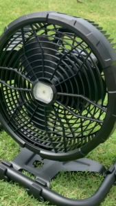 Neobee พัดลมกลางแจ้งอเนกประสงค์ รุ่นX45 กันน้ำ ชาร์จไฟได้ 12นิ้ว สีดำ เขียว 30000mAh USB TypeC Output