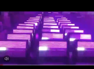 NLIM Strobe Light (8 segments) 200W RGB LED Marquee Flashing Stormy Wash Dynamic Lights with DMX512 for Party Wedding Club KTV Events