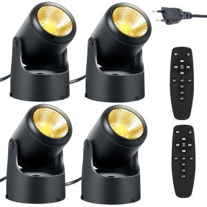 10W Indoor Spotlight with Timer and Remote Adjustable Color Temperature & Dimmable Accent Spot Lights for WallPlantArtwork