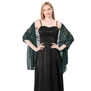 Pure Color Chiffon Shawls for Evening Dresses Women Wedding Evening Party Capes Scarves Summer Beach Towel Sunscreen Shawl