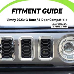 Front Grille Ring Racing Grill Inserts Trim Cover for Suzuki Jimny JB74 JC74 3/5-door 2023-2026 Car Styling Exterior Accessories