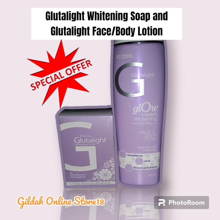Glutalight Whitening Soap and Glutalight Instant Whitening FaceBody