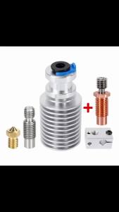 E3D V6 Hotend + Bimetal Heatbreak for V6 Prusa Voron Remote Short Direct Heat Sink Range 1.75MM for Feeding 3D Printer Extruders