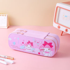 ANJIESHUN | Double-layer Large Capacity Pencil Case Durable