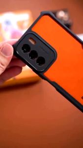 Promo Paket 4 in 1 Case Armor Fusion Shockproof Transparent Vivo Y100 / Vivo Y200e 2024 / Vivo Y75 5G 2022 + Anti Gores Layar + Lensa Kamera + Garskin