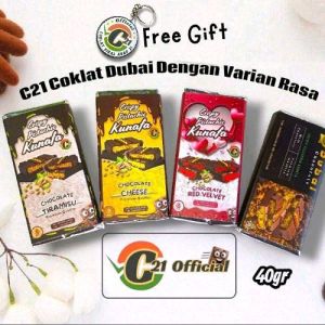 Coklat Dubai C21 | 40gr | Varian Rasa | Original | Cheese | Red Velvet | Tiramisu | Avocado | Lemon.