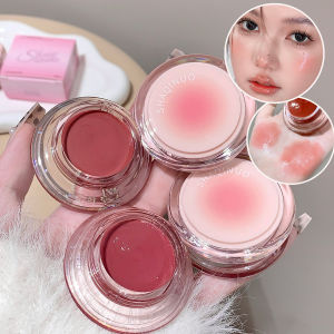 SHAQINUO Multi-Use Lip and Cheek Balm - Hydrating Dewy Finish Long-Lasting Pigment Natural Korean Style Lip Gloss and Blush