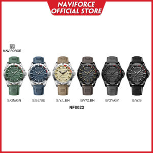Naviforce Mens Watch Old School Design Casual Classic Day Date Quartz WristWatch For Man Gift NF8023