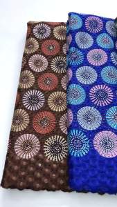 African Goddess Swiss Voile Lace Fabric | Radiant Floral Motif with Sparkling Diamonds For Evening Dresses & Cultural Red Carpet