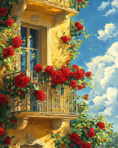 Acrylic Paint By Numbers New Flower Scenery Painting By Numbers on Canvas Coloring By Number for Adults Paint Digital Art