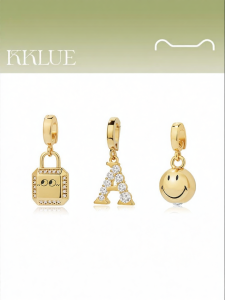 Custom DIY 925 Silver Plated Gold Pendant