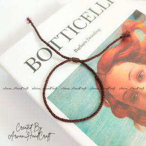 Gelang Benang Pelintir Rumbai Model Serut