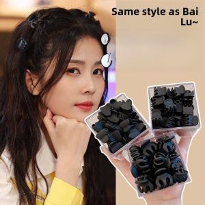 Mini White Deer Princess Hair Clip Side Bangs Hair Card Female Hair Accessories Hair Decorations Korean Style Fresh Outlined