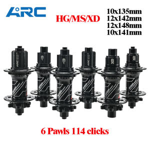ARC 32 Holes 6 Pawls 009 MTB Hub 10x135 12x142 12x148 10x141 Aluminum Alloy BOOST Hub Disc Brake For HG Micro Spline XD 8-12 V