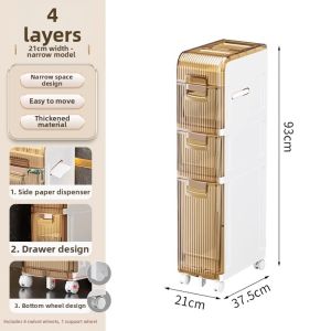 MMZECE | Narrow Space Waterproof Easy-Install Cabinet