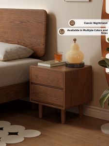 DONGMU | Solid Wood Small Home Bedside Table High-end