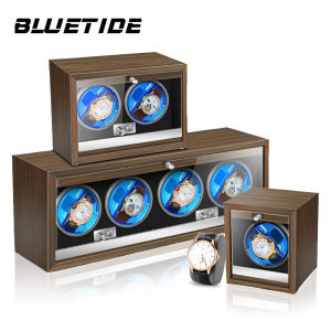 BLUETIDE watch winder box automatic 1/2/4 Slot Wooden watch box 4 rotation modes  Watch storage box With Mabuchi Motor